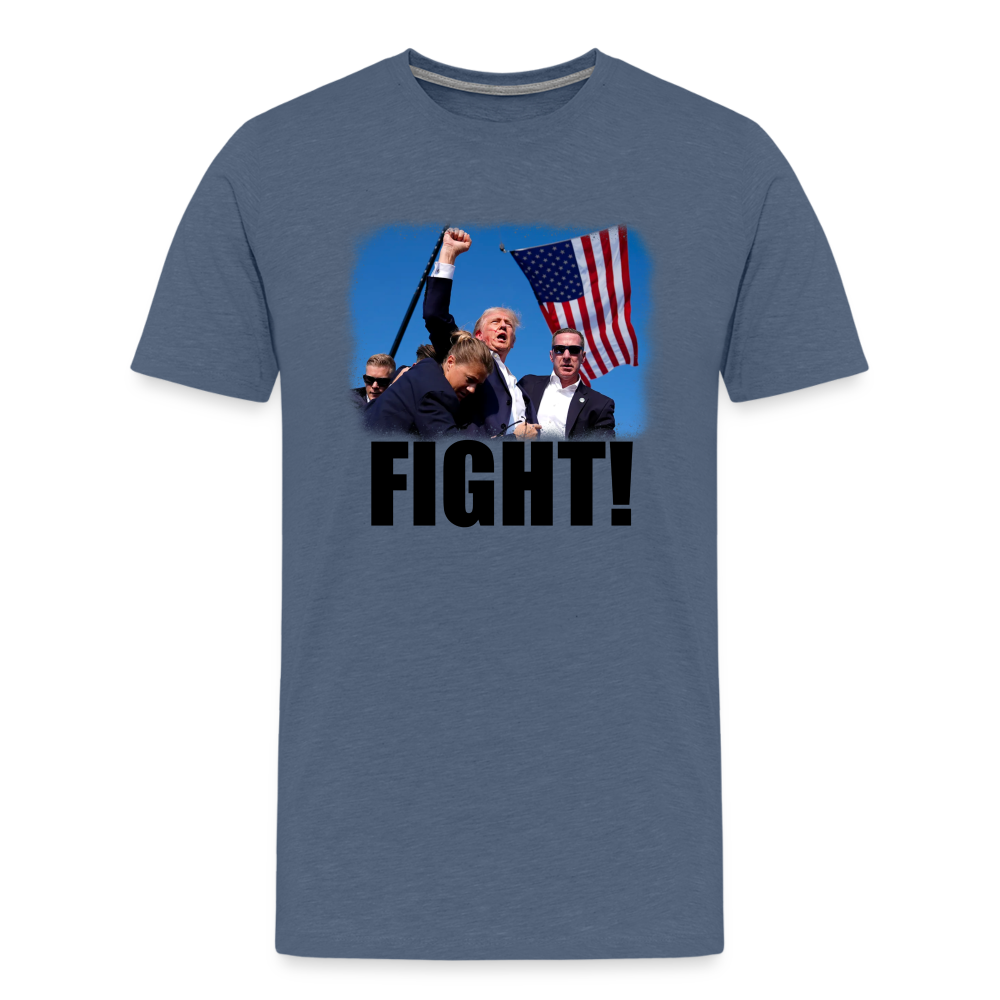 Trump FIGHT 2024 Men's Premium T-Shirt - heather blue