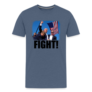 Trump FIGHT 2024 Men's Premium T-Shirt - heather blue