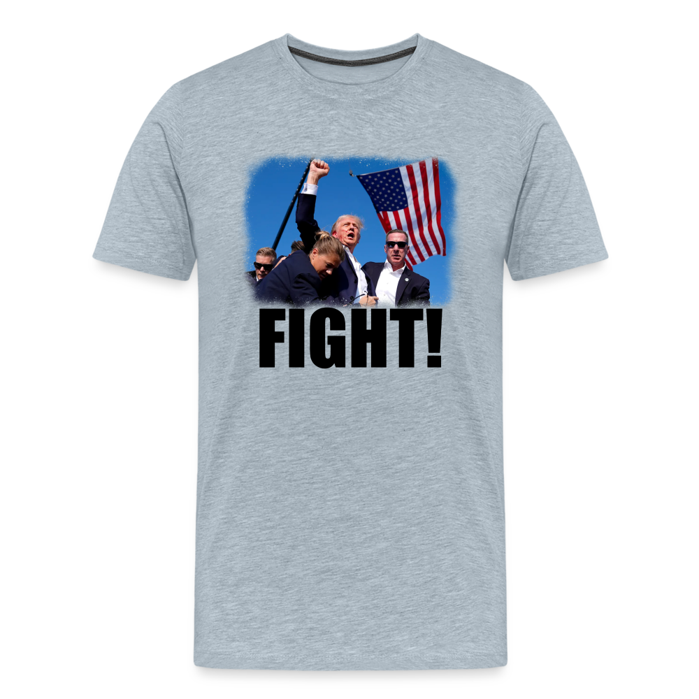 Trump FIGHT 2024 Men's Premium T-Shirt - heather ice blue