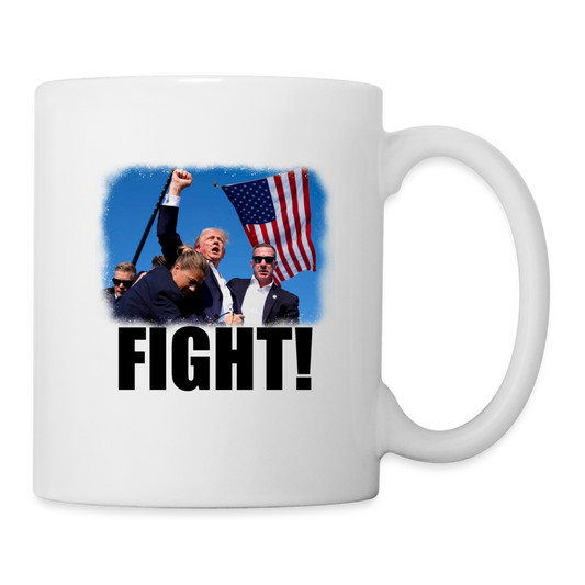 Trump FIGHT 2024 Coffee/Tea Mug - white