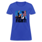 Trump FIGHT 2024 Women's T-Shirt - royal blue