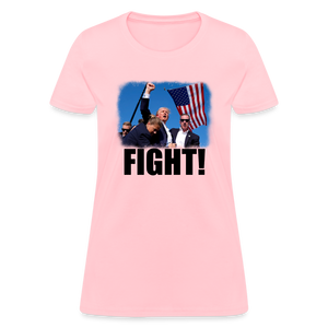 Trump FIGHT 2024 Women's T-Shirt - pink