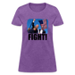 Trump FIGHT 2024 Women's T-Shirt - purple heather