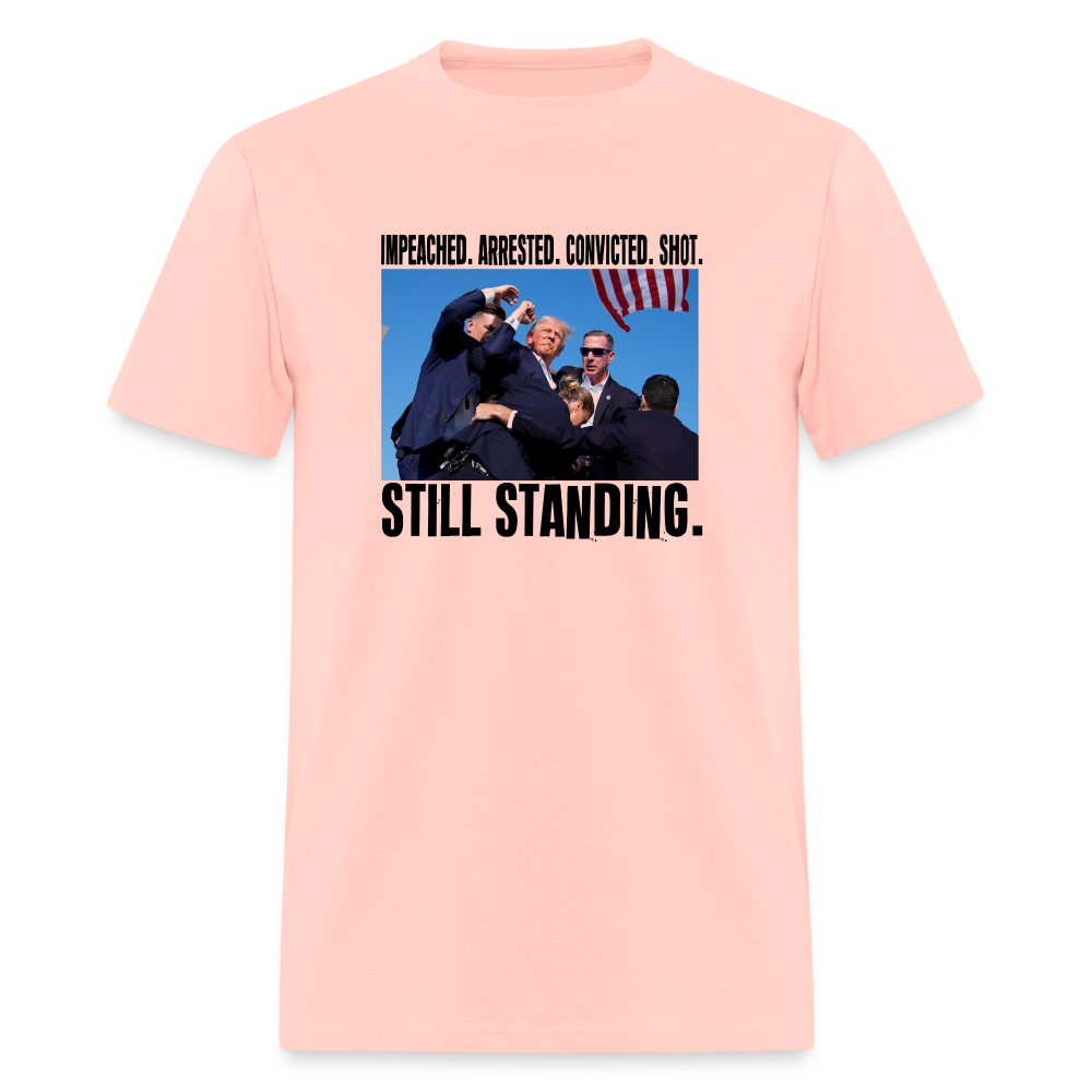 Impeached, Arrested, Convicted, Shot: Still Standing - Trump 2024 Unisex Classic T-Shirt - blush pink 