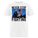 Never Stop Fighting DJT 7/13/24 Unisex Classic T-Shirt - white