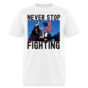 Never Stop Fighting DJT 7/13/24 Unisex Classic T-Shirt - white