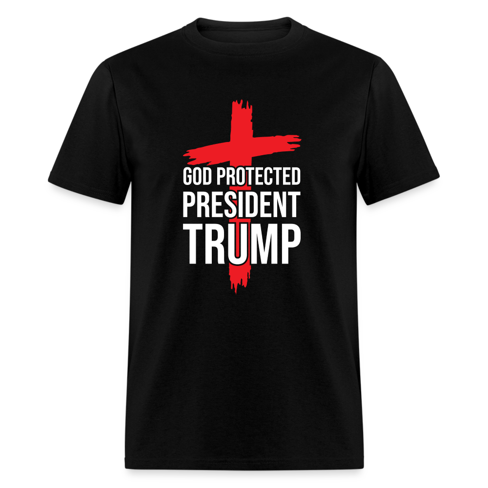 God Protected President Trump Unisex Classic T-Shirt - black