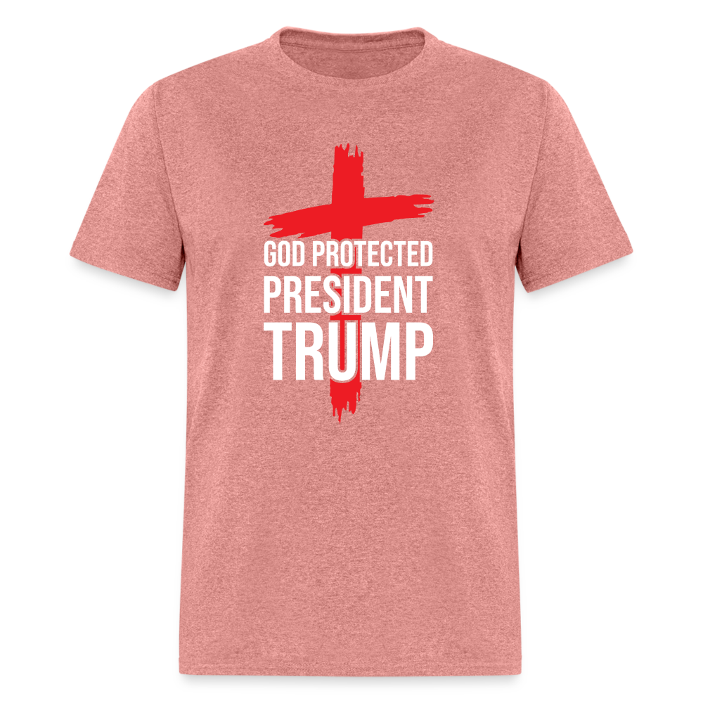 God Protected President Trump Unisex Classic T-Shirt - heather mauve