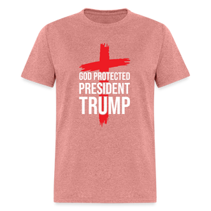 God Protected President Trump Unisex Classic T-Shirt - heather mauve