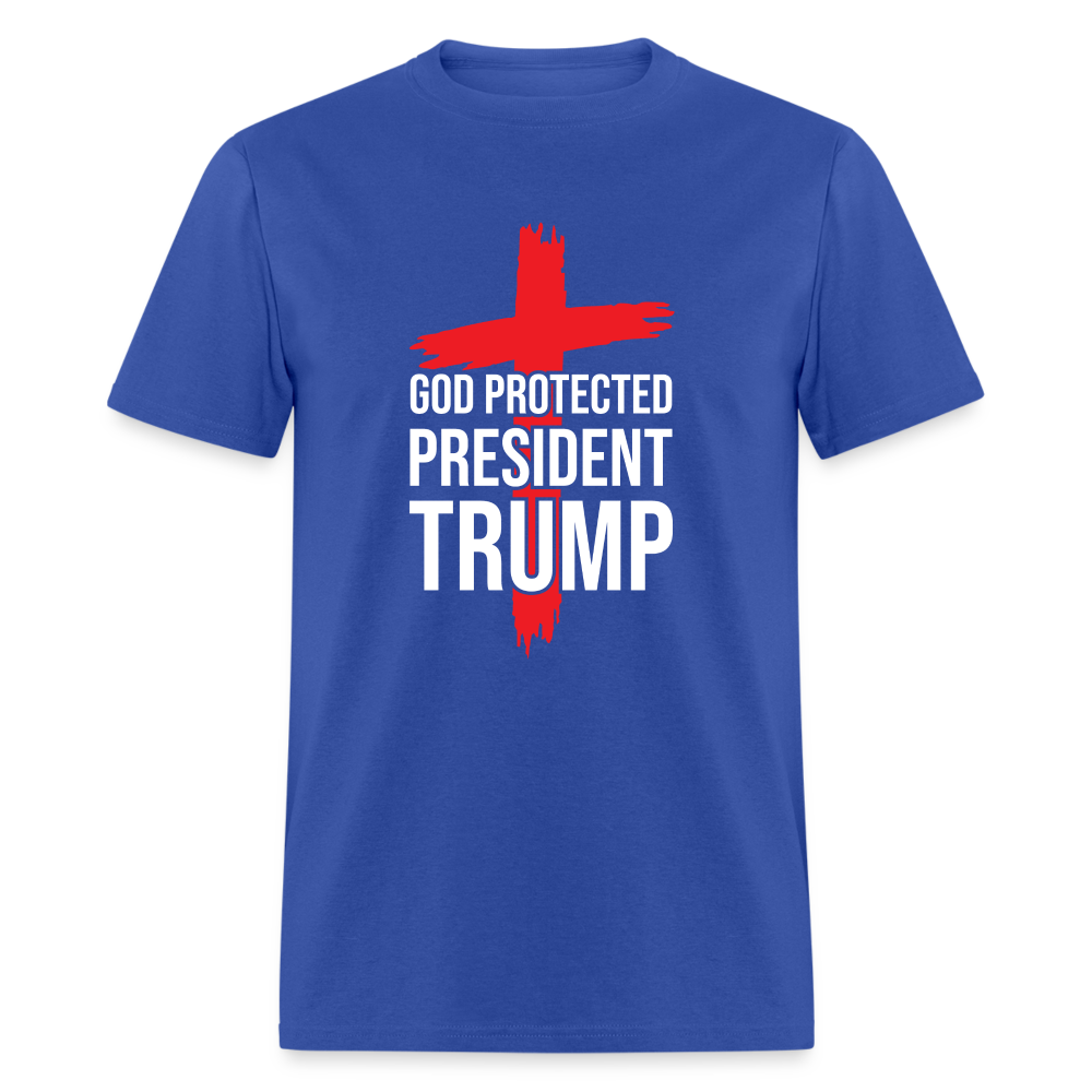 God Protected President Trump Unisex Classic T-Shirt - royal blue