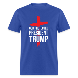 God Protected President Trump Unisex Classic T-Shirt - royal blue