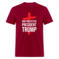 God Protected President Trump Unisex Classic T-Shirt - dark red