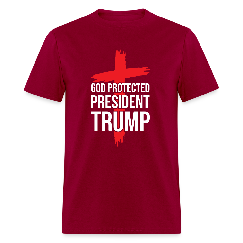 God Protected President Trump Unisex Classic T-Shirt - dark red