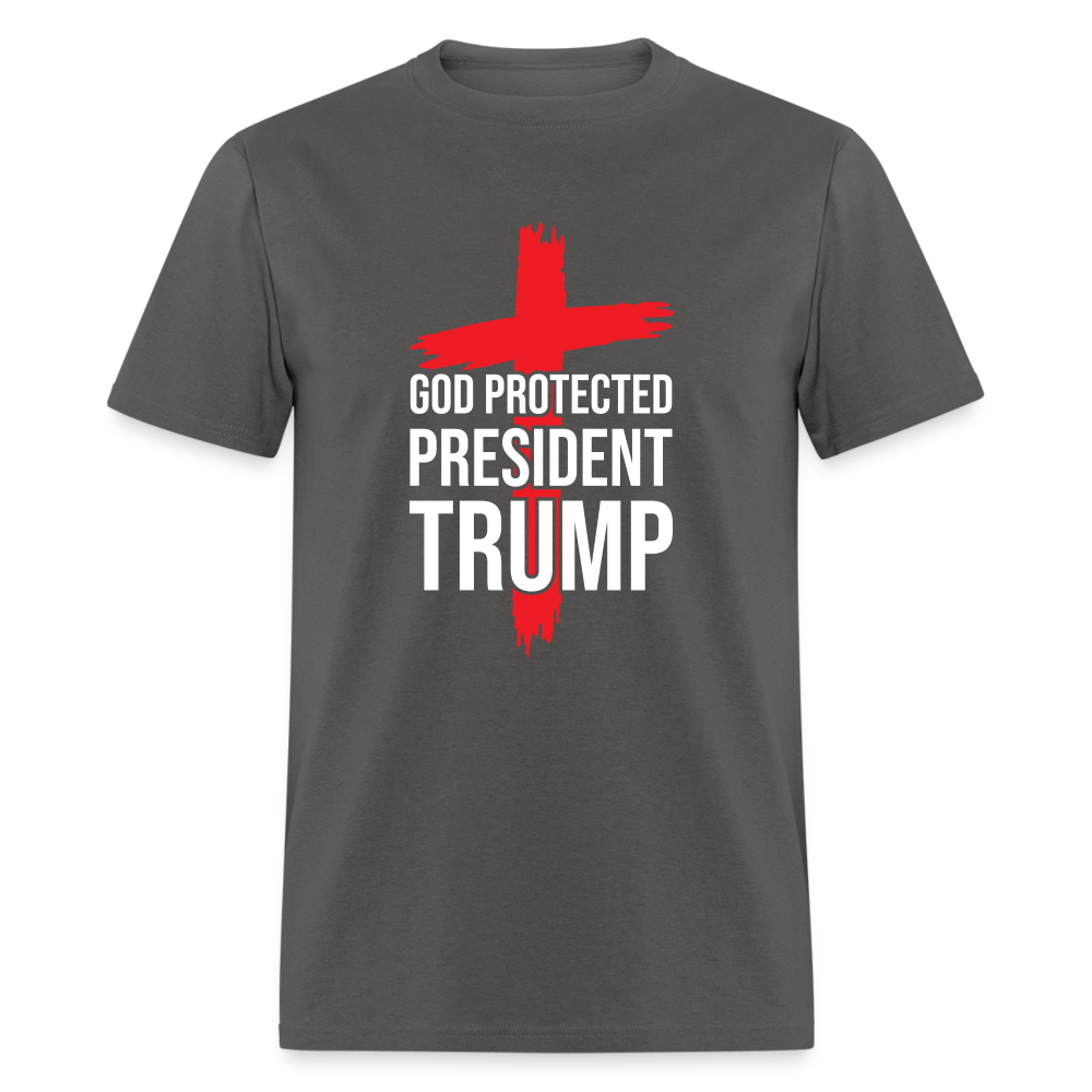 God Protected President Trump Unisex Classic T-Shirt - charcoal