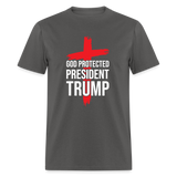 God Protected President Trump Unisex Classic T-Shirt - charcoal