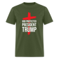 God Protected President Trump Unisex Classic T-Shirt - military green