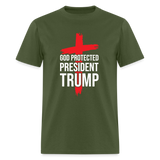 God Protected President Trump Unisex Classic T-Shirt - military green