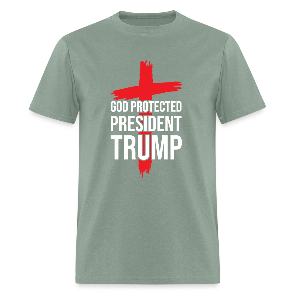 God Protected President Trump Unisex Classic T-Shirt - sage