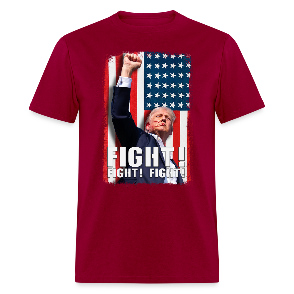 DJT Fight! Fight! Fight! Classic T-Shirt - dark red