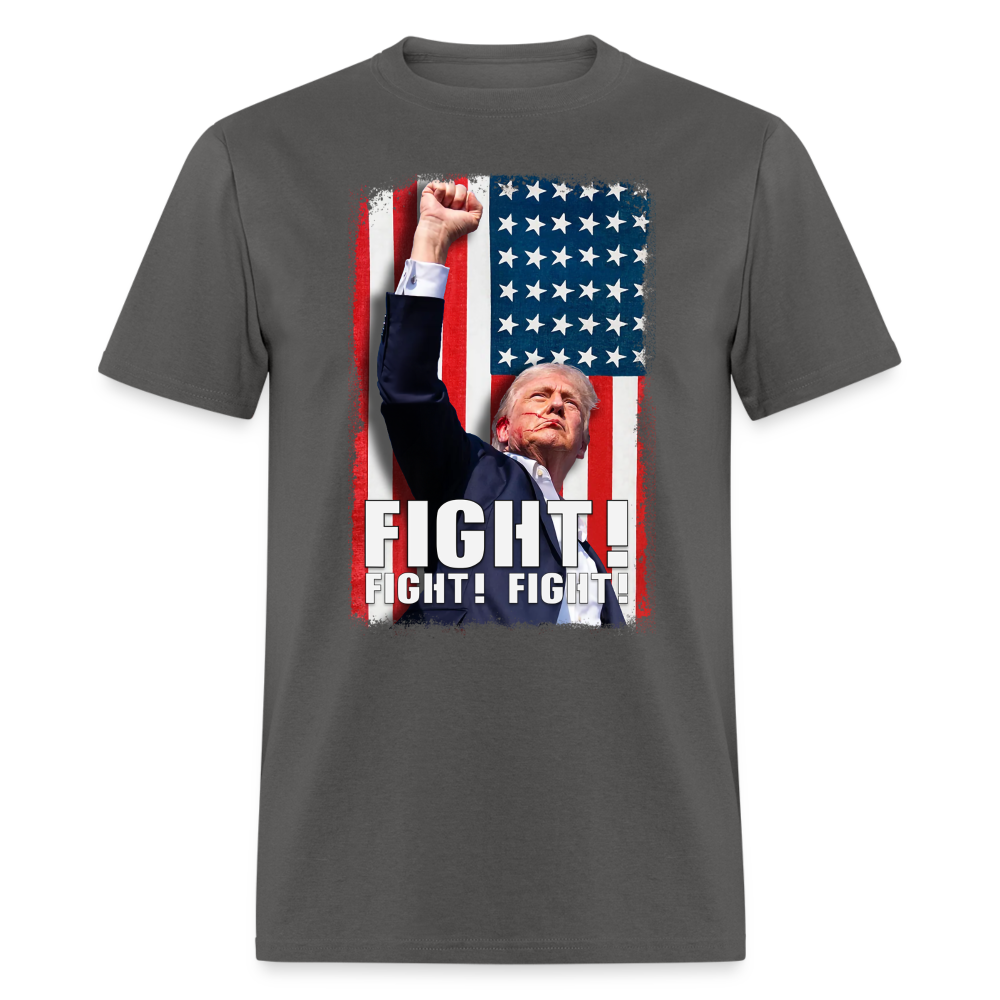 DJT Fight! Fight! Fight! Classic T-Shirt - charcoal