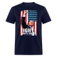 DJT Fight! Fight! Fight! Classic T-Shirt - navy