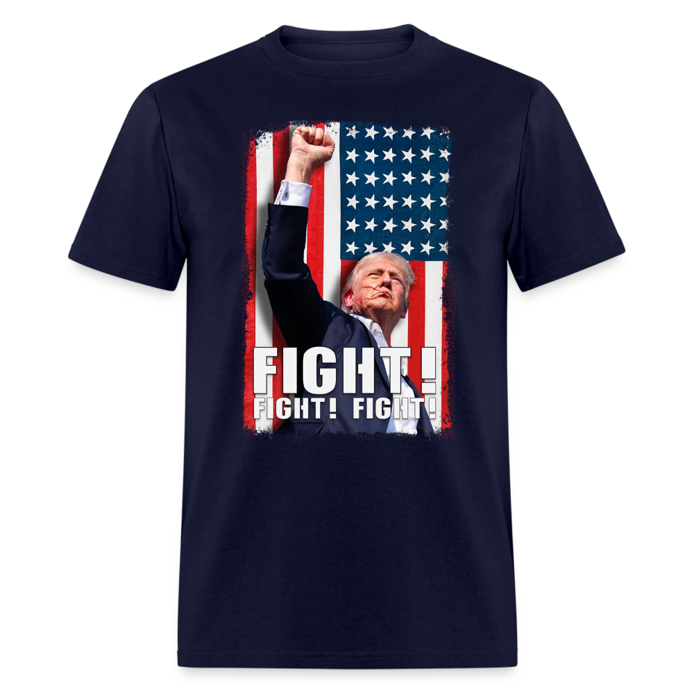 DJT Fight! Fight! Fight! Classic T-Shirt - navy