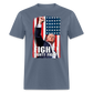 DJT Fight! Fight! Fight! Classic T-Shirt - denim