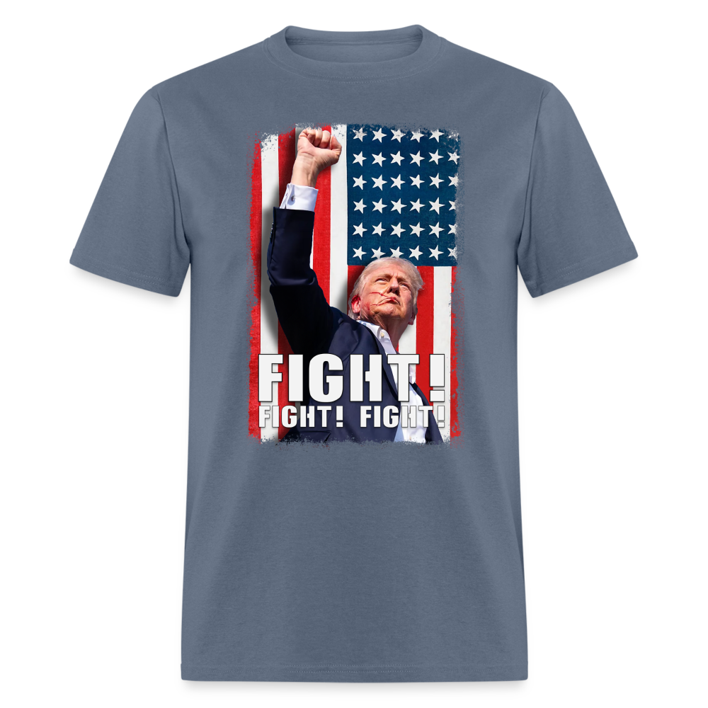 DJT Fight! Fight! Fight! Classic T-Shirt - denim