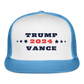 Trump Vance 2024 Trucker Cap - white/blue