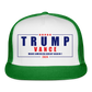 Trump Vance 2024 Trucker Cap - white/kelly green