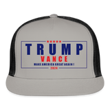 Trump Vance 2024 Trucker Cap - gray/black