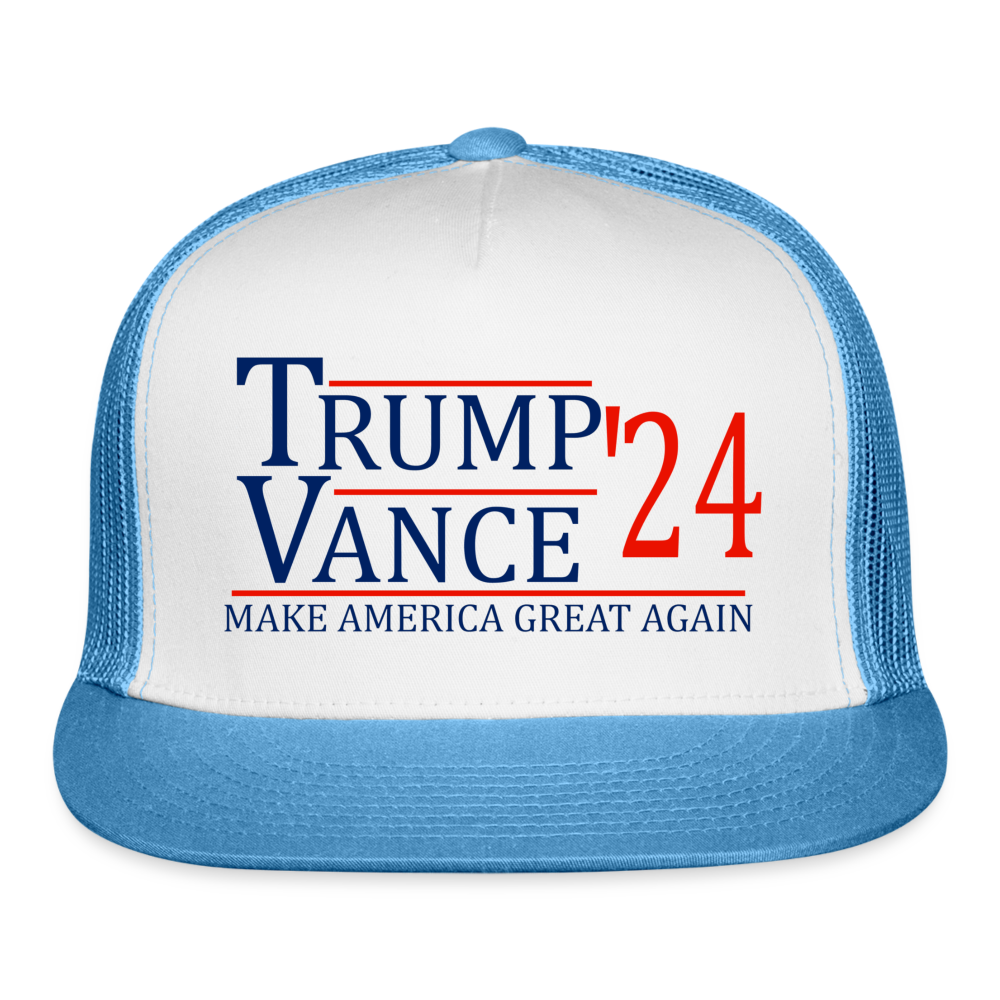 TRUMP/VANCE 2024 Trucker Cap - white/blue