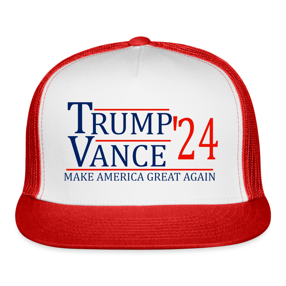 TRUMP/VANCE 2024 Trucker Cap - white/red