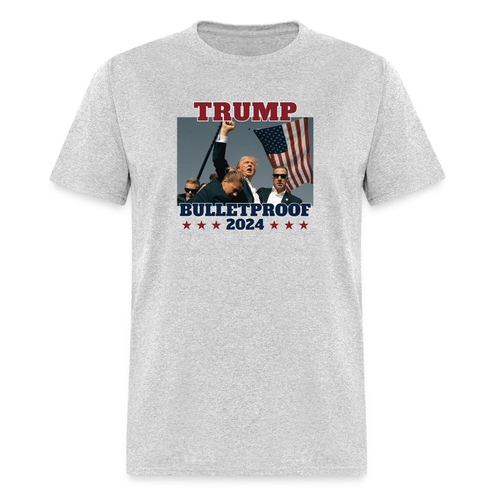 Trump 2024 Bulletproof Classic T-Shirt - heather gray