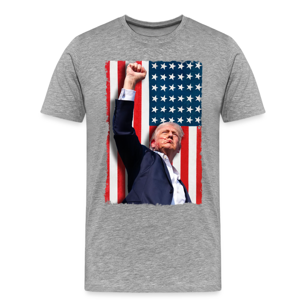 Stand Tall - Trump 2024 Men's Premium T-Shirt - heather gray