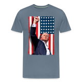 Stand Tall - Trump 2024 Men's Premium T-Shirt - steel blue