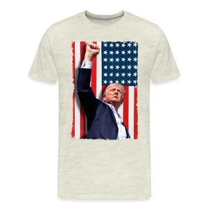 Stand Tall - Trump 2024 Men's Premium T-Shirt - heather oatmeal