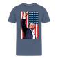 Stand Tall - Trump 2024 Men's Premium T-Shirt - heather blue