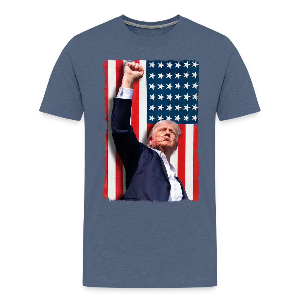 Stand Tall - Trump 2024 Men's Premium T-Shirt - heather blue