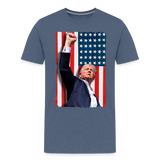 Stand Tall - Trump 2024 Men's Premium T-Shirt - heather blue