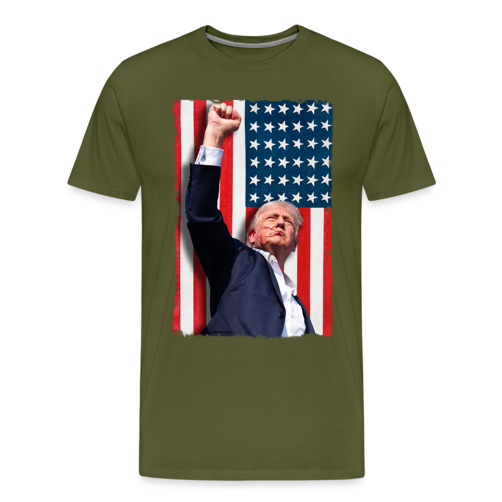 Stand Tall - Trump 2024 Men's Premium T-Shirt - olive green