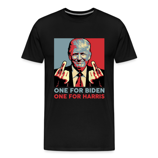 One For Joe One For Kamala Funny Trump Men's Premium T-Shirt - black