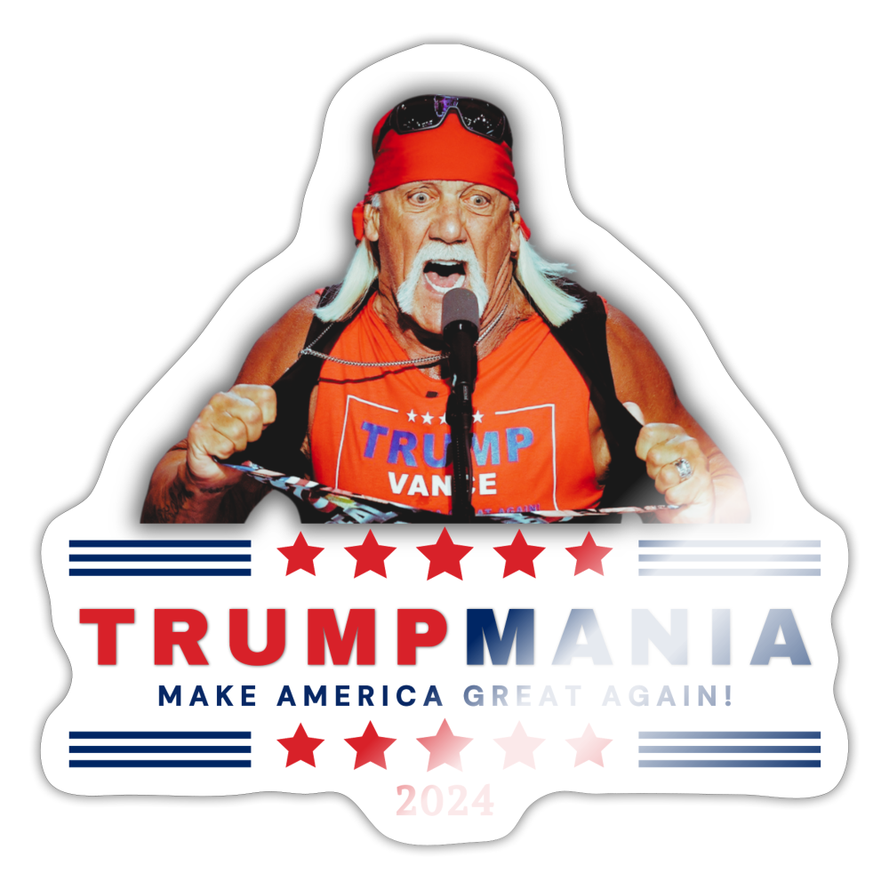 Trumpmania Sticker - white glossy