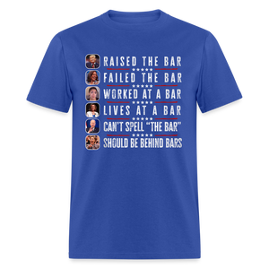 Trump Raised The Bar Classic T-Shirt - royal blue