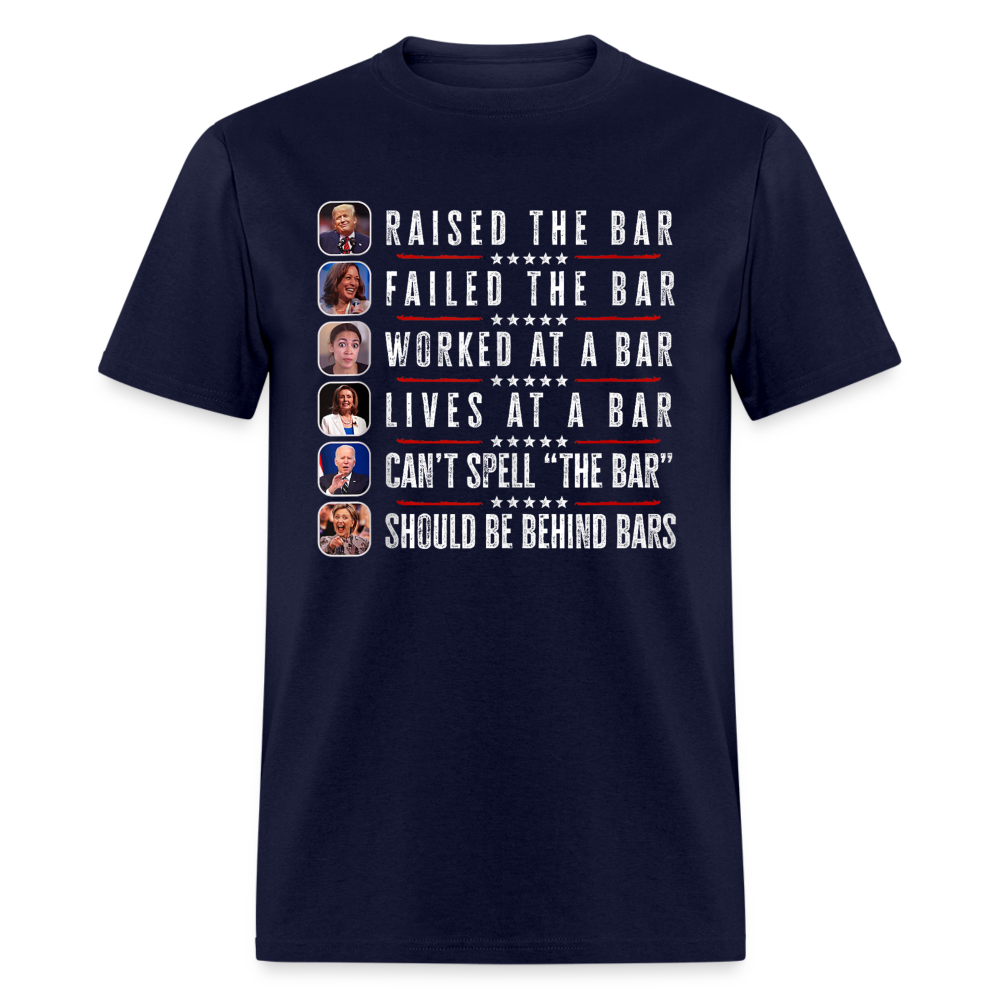 Trump Raised The Bar Classic T-Shirt - navy