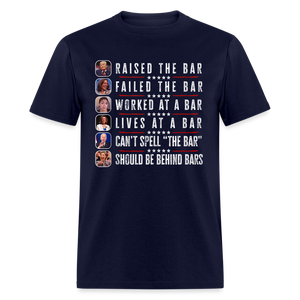 Trump Raised The Bar Classic T-Shirt - navy