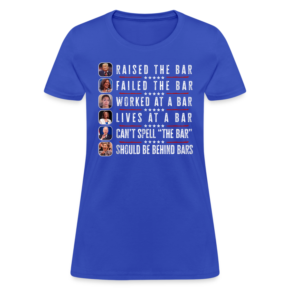 Trump Raised The Bar Women's T-Shirt - royal blue