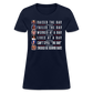 Trump Raised The Bar Women's T-Shirt - navy