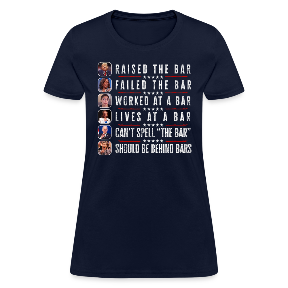 Trump Raised The Bar Women's T-Shirt - navy