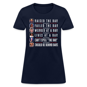 Trump Raised The Bar Women's T-Shirt - navy